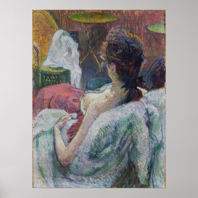 Affiche Toulouse-Lautrec - Le Modèle au Repos (Devant)