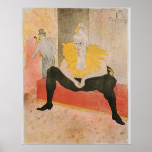 Affiche Toulouse-Lautrec - Mademoiselle Cha-u-kao Seated