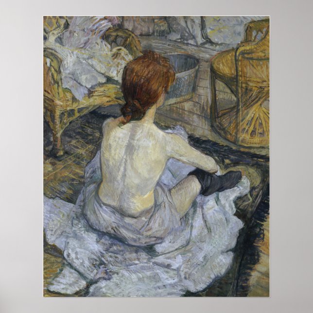 Affiche Toulouse-Lautrec - Rousse (Devant)