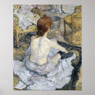 Affiche Toulouse-Lautrec - Rousse / La Toilette