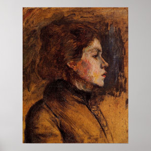 Affiche Toulouse-Lautrec - Tête de femme 1899
