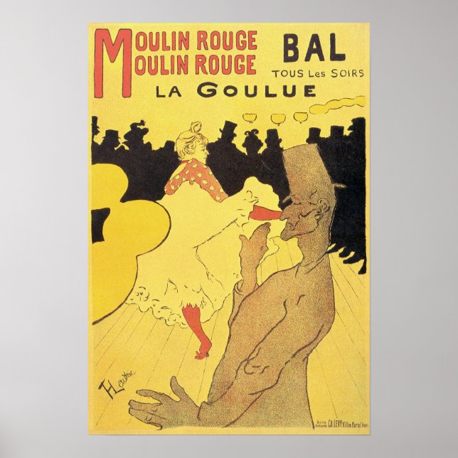 Affiche Toulouse-Lautrec - Tous Les Soirs 1891 (Devant)