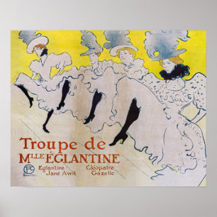 Affiche Toulouse-Lautrec - Troupe de Mlle Eglantine