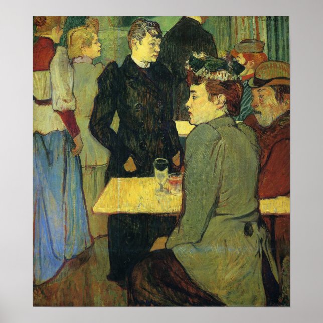 Affiche Toulouse-Lautrec - Un coin du Moulin (Devant)
