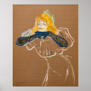 Affiche Toulouse-Lautrec - Yvette Guilbert Singing