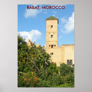 Affiche Tour à Rabat, Maroc