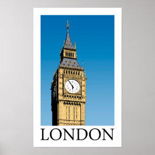 Affiche Tour Big Ben Horloge