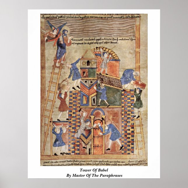 Affiche Tour De Babel Par Maître Des Paraphrases (Devant)