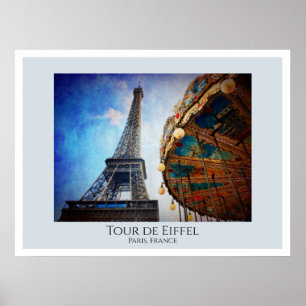 Affiche Tour de Eiffel Paris
