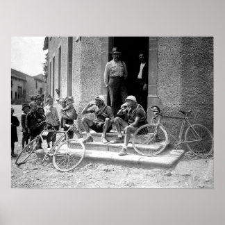 Affiche Tour de France 1921 Après L'Étape Bière