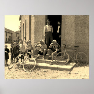 Affiche Tour de France 1921 Après l'étape Heure de la bièr