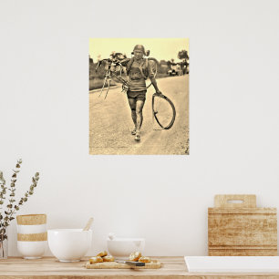 Affiche Tour de France 1928 Étape 7 Italien Giusto Cerutti