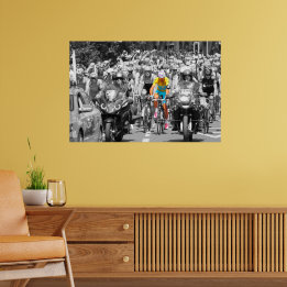 Affiche Tour de France Jaune Jersey Peloton Course cyclist