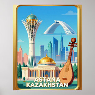 Affiche Tour de la Bayterek à Astana