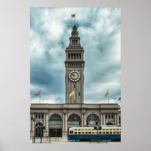Affiche Tour de l'Horloge du Ferry Building de San Francis