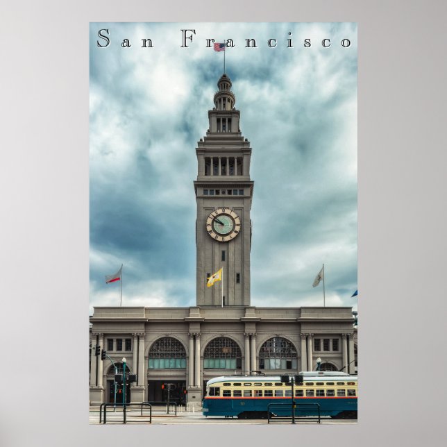 Affiche Tour de l'Horloge du Ferry Building San Francisco (Devant)