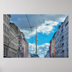 Affiche Tour de télévision, Berlin, Allemagne