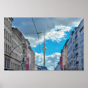 Affiche Tour de télévision, Berlin, Allemagne