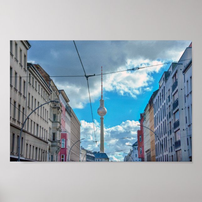 Affiche Tour de télévision, Berlin, Allemagne (Devant)