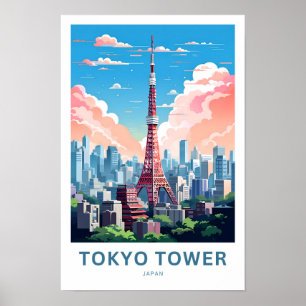 Affiche Tour de Tokyo - Japon - Imprimer