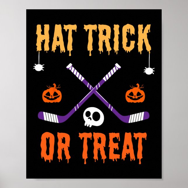 Affiche Tour du chapeau ou traiter drôle de costume d'Hall (Devant)