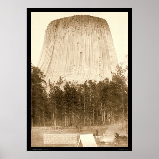 Affiche Tour du Diable avec tente devant WY 1887 (Devant)
