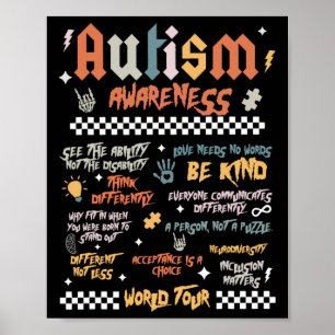 Affiche Tour du monde d'Autisme