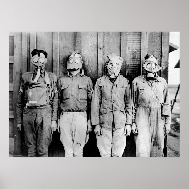 Affiche Tour du monde des masques à gaz (Devant)