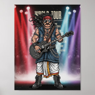 Affiche Tour du monde du roi Mahabali Concert Funny Onam