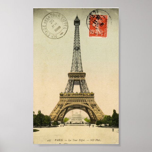 Affiche Tour Eiffel (Devant)