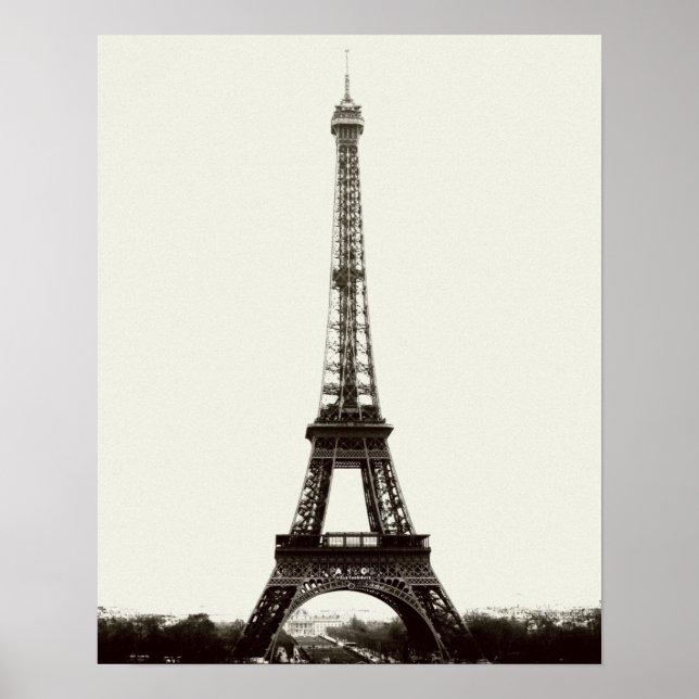 Affiche Tour Eiffel antique (Devant)