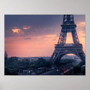Affiche Tour Eiffel au Crépuscule