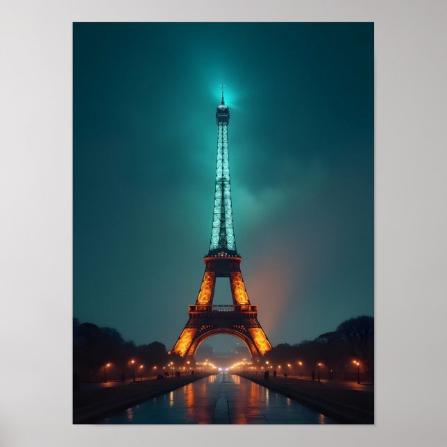 Affiche Tour Eiffel de Paris (Devant)