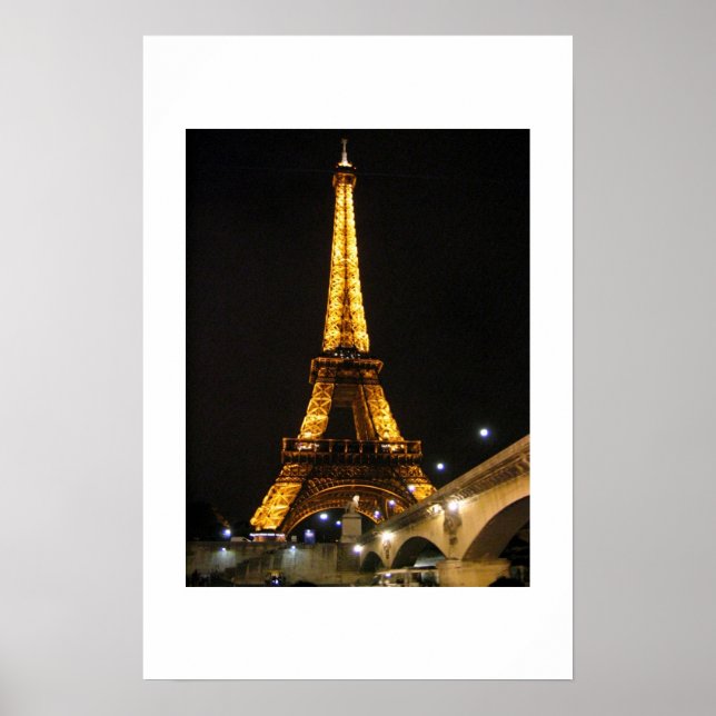 Affiche Tour Eiffel depuis la Seine (Devant)