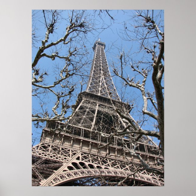 Affiche Tour Eiffel en hiver (Devant)