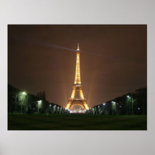 Affiche Tour Eiffel en soirée