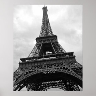 Affiche Tour Eiffel Noir & Blanc Paris