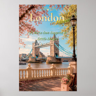 Affiche Tour Eiffel non, ici c'est Londres : London In Blo