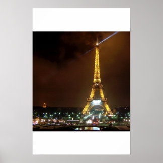 Affiche Tour Eiffel par nuit