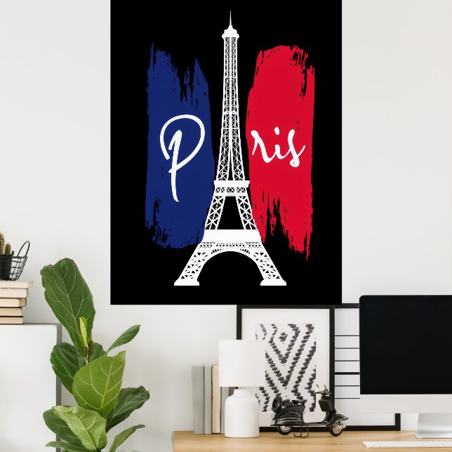 Affiche Tour Eiffel Paris  (Bureau à domicile)