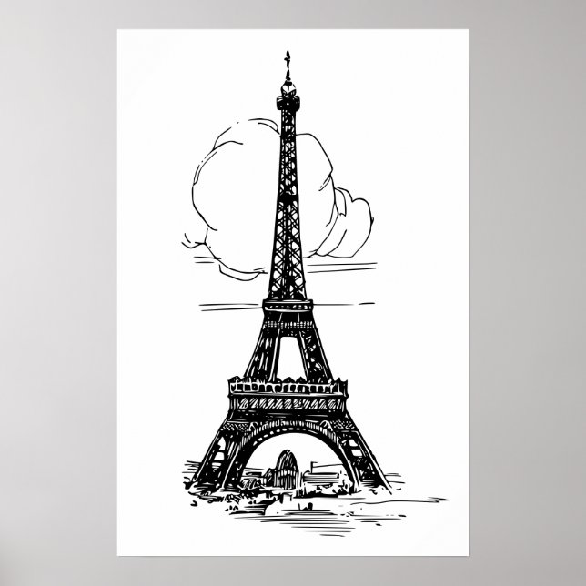 Affiche Tour Eiffel Paris (Devant)