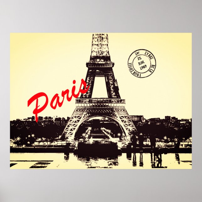 Affiche Tour Eiffel Paris (Devant)