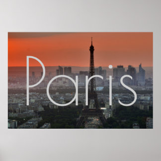Affiche Tour Eiffel Paris Europe Travel