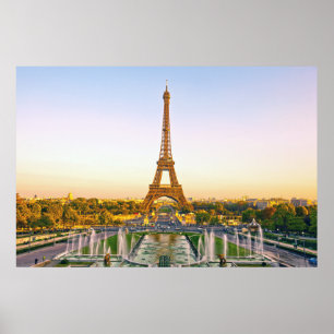 Affiche Tour Eiffel, Paris. France.