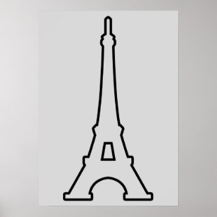 Affiche Tour Eiffel Paris France