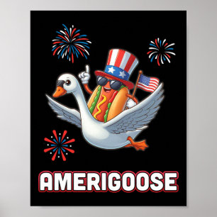 Affiche Tour Goose Fireworks Amerigoose Independence 4e