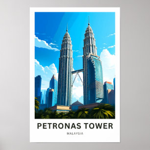 Affiche Tour Petronas Malaisie Imprimer