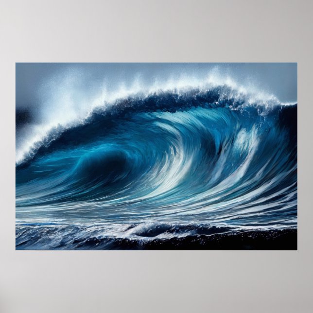 Affiche Tourbillon Bleu (Devant)