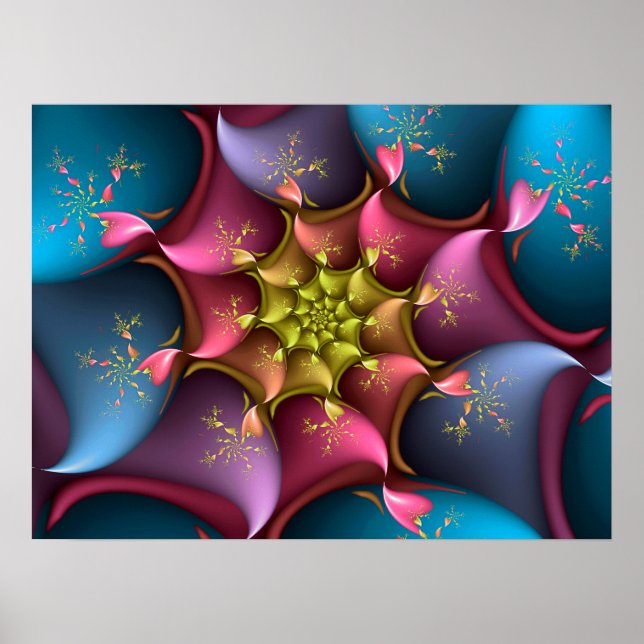 Affiche Tourbillon de couleurs  (Devant)