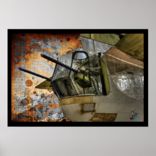 Affiche Tourelle arrière d'artilleur - libérateur B24